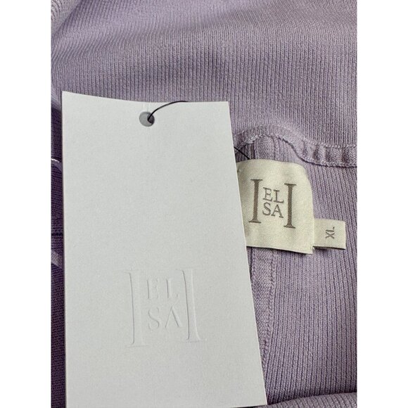 Helsa June Knit Bodysuit Dress in Lavender X-Large New Womens Maxi Gown - Picture 9 of 14